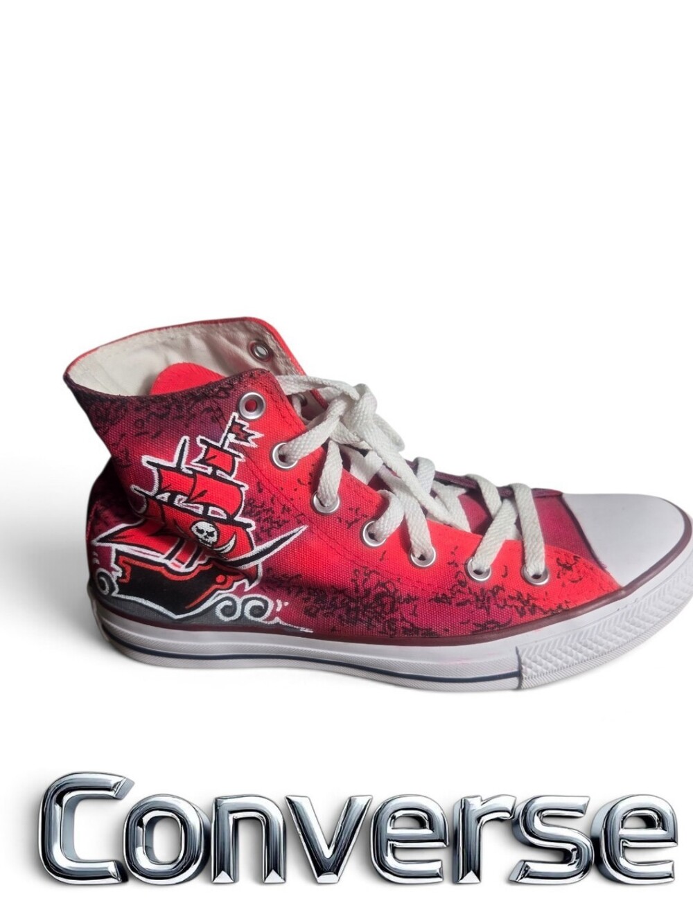 Converse Tampa Bay Buccaneers Red High-Top Canvas Sneaker